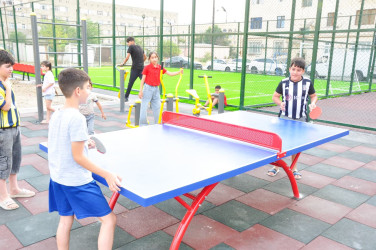 Şirvanda yeni idman zonası istifadəyə verilib.