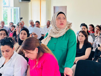 Şirvan Şəhər İcra Hakimiyyətinin başçısı İlqar Abbasov növbəti səyyar görüş keçirib.