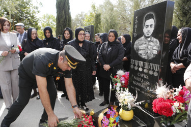 Vətən müharibəsi şəhidi Cavid Məmmədlinin anım günü qeyd edilib.