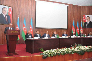 Şirvanda ötən ilin yekunları ilə bağlı hesabat yığıncağı keçirilib.