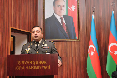 8 noyabr – Zəfər Günü Şirvan şəhərində silsilə tədbirlərlə qeyd edilir.