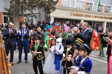 Şəhər İcra Hakimiyyətinin başçısı İlqar Abbasov yel çərşənbəsi münasibətilə təşkil olunan tədbirdə iştirak edib.
