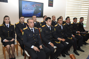 Şirvanda 2 iyul – Azərbaycan polisi gününə həsr olunmuş tədbir keçirilib.