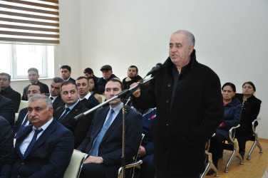 Şəhər İcra Hakimiyyətinin başçısı İlqar Abbasov növbəti səyyar görüş keçirib.