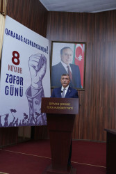 Şirvanda Zəfər Günü münasibətilə ümumşəhər tədbiri keçirilib.