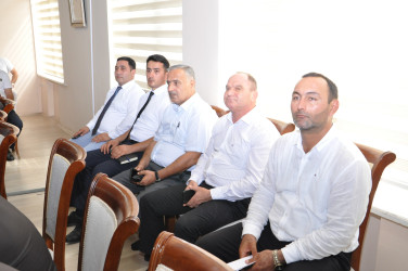 Şirvanda fövqəladə hallara hazırlıq və əhalinin təhlükəsizliyinin təmin olunması məsələləri müzakirə edilib.
