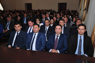 Şirvanda Ümummilli lider, Ulu Öndər Heydər Əliyevin anadan olmasının 103 illiyinə həsr olunmuş tədbir keçirilib.