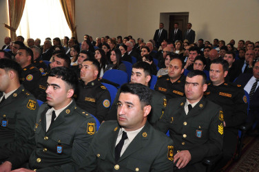 Şirvanda Ümummilli lider, Ulu Öndər Heydər Əliyevin anadan olmasının 103 illiyinə həsr olunmuş tədbir keçirilib.