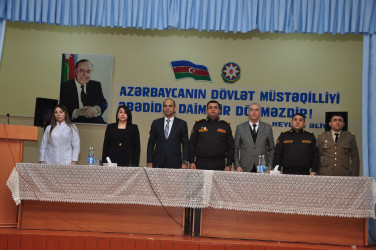 Şirvanda 1 Mart – Ümumdünya Mülki Müdafiə Günü ilə əlaqədar tədbir keçirilib.