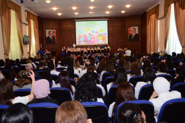 1 – İyun Uşaqların Beynəlxalq Müdafiəsi Günü Şirvan şəhərində silsilə tədbirlə qeyd edilib.