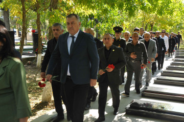 Şirvanda şəhid Nicat Hüseynovun xatirəsi anılıb.