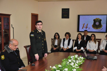 Şirvanda Səfərbərlik və Hərbi Xidmətə Çağırış üzrə Dövlət Xidmətinin yaradılmasının 14 illiyinə həsr olunmuş tədbir keçirilib.