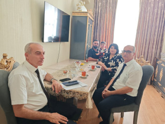 Şirvan şəhərində Anım Günü ərəfəsində şəhid ailələri və müharibə əlilləri ziyarət olunur.