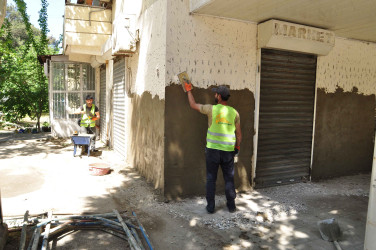 Şirvanda “Şəhərsalma və Memarlıq İli” çərçivəsində görülən abadlıq işləri davam etdirilir.