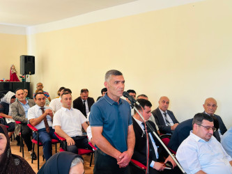 Şirvan Şəhər İcra Hakimiyyətinin başçısı İlqar Abbasov növbəti səyyar görüş keçirib.