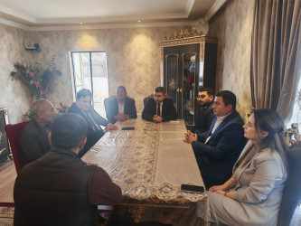 Şirvan şəhərində “Anım Günü” ərəfəsində şəhid ailələri və müharibə əlilləri ziyarət olunur