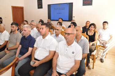 Şirvanda fövqəladə hallara hazırlıq və əhalinin təhlükəsizliyinin təmin olunması məsələləri müzakirə edilib.