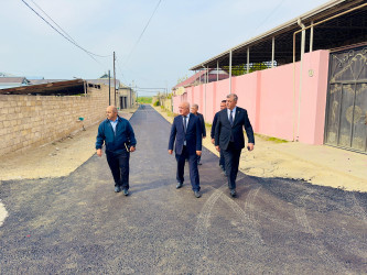 Şirvanda küçələrin asfaltlanması işləri davam etdirilir.