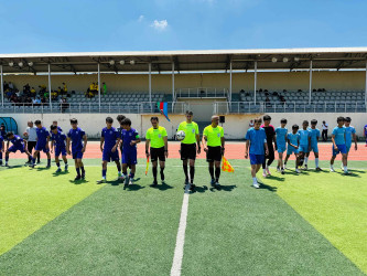 Şirvan Şəhər İcra Hakimiyyətinin başçısı İlqar Abbasov futbol turnirinin açılış mərasimində iştirak edib.