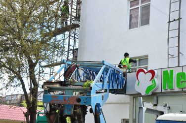 Şirvanda “Şəhərsalma və Memarlıq İli” çərçivəsində görülən abadlıq işləri davam etdirilir.