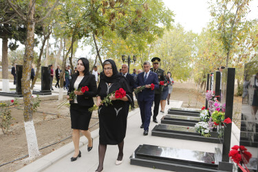 Vətən müharibəsi şəhidi Nicat Hüseynovun anım günü qeyd edilib.