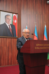 Şirvanda ötən ilin yekunları ilə bağlı hesabat yığıncağı keçirilib.