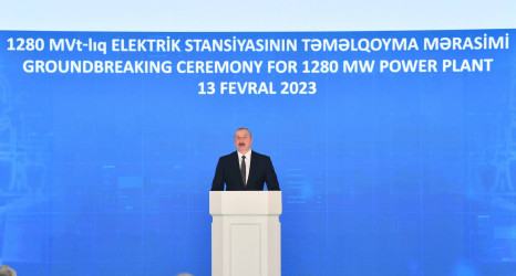 İlham Əliyev müstəqillik dövrünün ən böyük İstilik Elektrik Stansiyasının təməlqoyma mərasimində iştirak edib