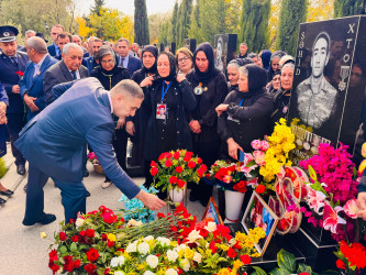 Şirvanda Vətən müharibəsi şəhidi Şəmsəddin Vəliyevin xatirəsi anılıb.