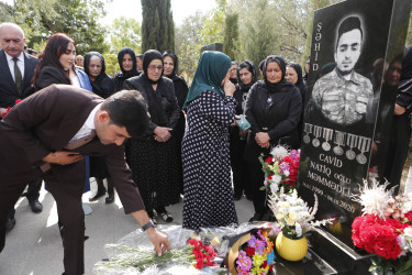 Vətən müharibəsi şəhidi Cavid Məmmədlinin anım günü qeyd edilib.