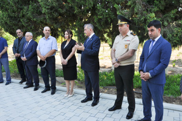 Şəhər İcra Hakimiyyətinin başçısı iyul ayının sonuncu cümə axşamı şəhid ailələrinin üzvləri ilə birlikdə Şəhidlər xiyabanını ziyarət edib.
