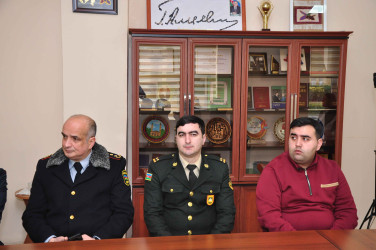 Şirvanda Səfərbərlik və Hərbi Xidmətə Çağırış üzrə Dövlət Xidmətinin yaradılmasının 14 illiyinə həsr olunmuş tədbir keçirilib.