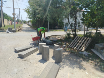 Şirvanda “Şəhərsalma və Memarlıq İli” çərçivəsində görülən abadlıq işləri davam etdirilir.