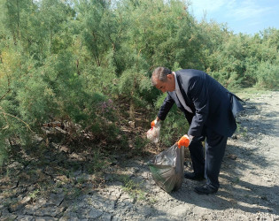 Şirvanda növbəti təmizlik aksiyası keçirilib 15.07.2023