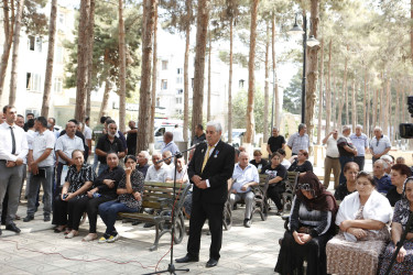 Şirvan Şəhər İcra Hakimiyyətinin başçısı İlqar Abbasov sakinlərlə növbəti səyyar görüş keçirib 02.09.2023