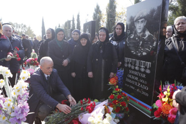 Vətən müharibəsi şəhidi Şəhriyar İsmayılzadənin anım günü qeyd edilib.