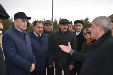 Şirvan Şəhər İcra Hakimiyyətinin başçısı Su çərşənbəsində şəhid ailəsinin yaşadığı məhəllədə sakinlərlə görüş keçirib.