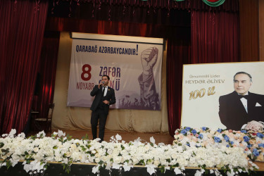 Şirvanda Zəfər Günü münasibətilə konsert proqramı təşkil olunub.