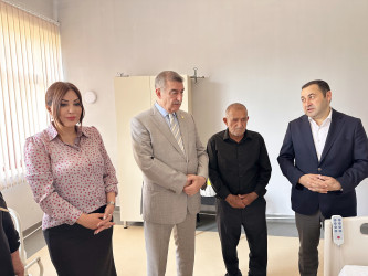 Şəhər İcra Hakimiyyətinin başçısı İlqar Abbasov şəhid anasını müalicə aldığı xəstəxanada ziyarət edib.