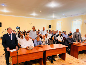 Şirvan Şəhər İcra Hakimiyyətinin başçısı İlqar Abbasov növbəti səyyar görüş keçirib.