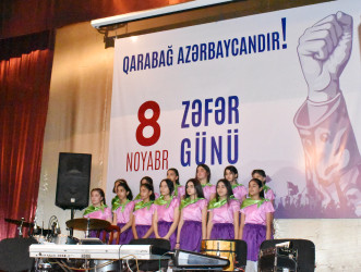 Vətən müharibəsində qazandığımız Şanlı Zəfərin 2-ci ildönümü münasibətilə Şirvan şəhərində bayram konserti təşkil olunub.