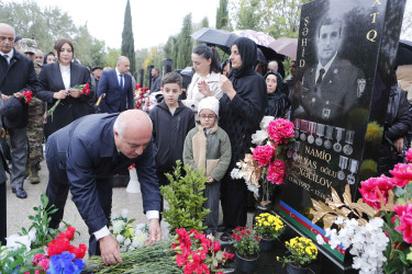 Vətən müharibəsi şəhidi Namiq Xəlilovun anım günü qeyd edilib.