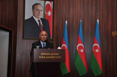 Şirvanda Ümummilli lider, Ulu Öndər Heydər Əliyevin anadan olmasının 103 illiyinə həsr olunmuş tədbir keçirilib.