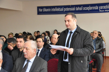 Şəhər İcra Hakimiyyətinin başçısı İlqar Abbasov növbəti səyyar görüş keçirib.