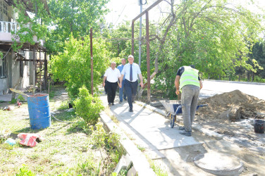 Şirvanda “Şəhərsalma və Memarlıq İli” çərçivəsində görülən abadlıq işləri davam etdirilir.