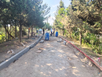 Şirvanda “Şəhərsalma və Memarlıq İli” çərçivəsində görülən abadlıq işləri davam etdirilir.