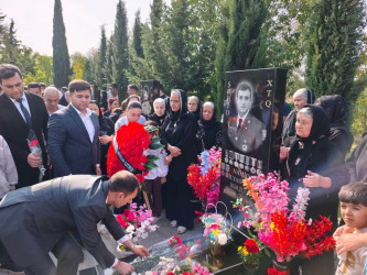 Şirvanda şəhid Namiq Xəlilovun xatirəsi anılıb.