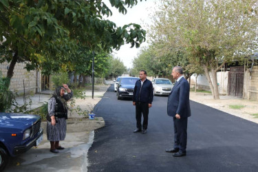 Şirvanda küçələrin asfaltlanması işləri davam etdirilir.