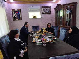 Şirvan şəhərində “Anım Günü” ərəfəsində şəhid ailələri və müharibə əlilləri ziyarət olunur