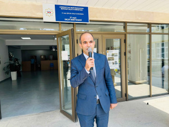 Şirvan Şəhər İcra Hakimiyyətinin başçısı İlqar Abbasov “Son zəng” tədbirində iştirak edib.