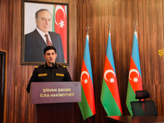 Şirvan şəhərində “Mülki müdafiə sahəsində 2025-ci ilin yekunu, 2026-cı ildə qarşıda duran vəzifələr” mövzusunda müşavirə keçirilib.